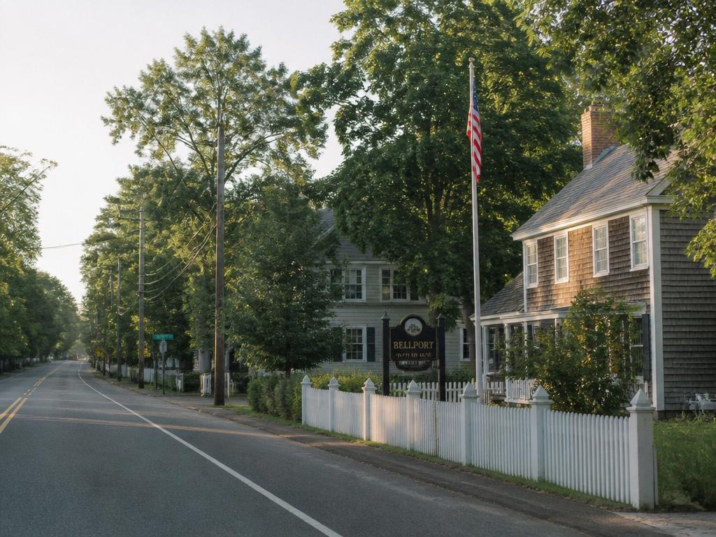 Bellport, Long Island residential street